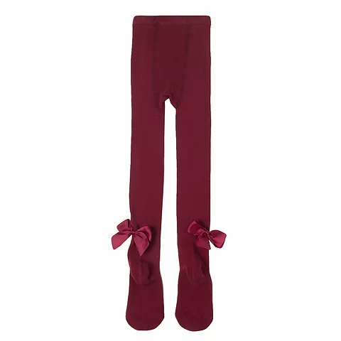 Newness maroon bow tights