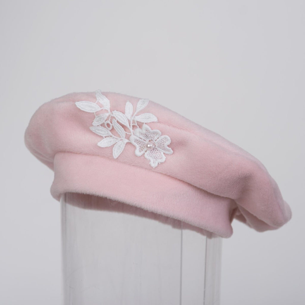 Daga pink pearl beret