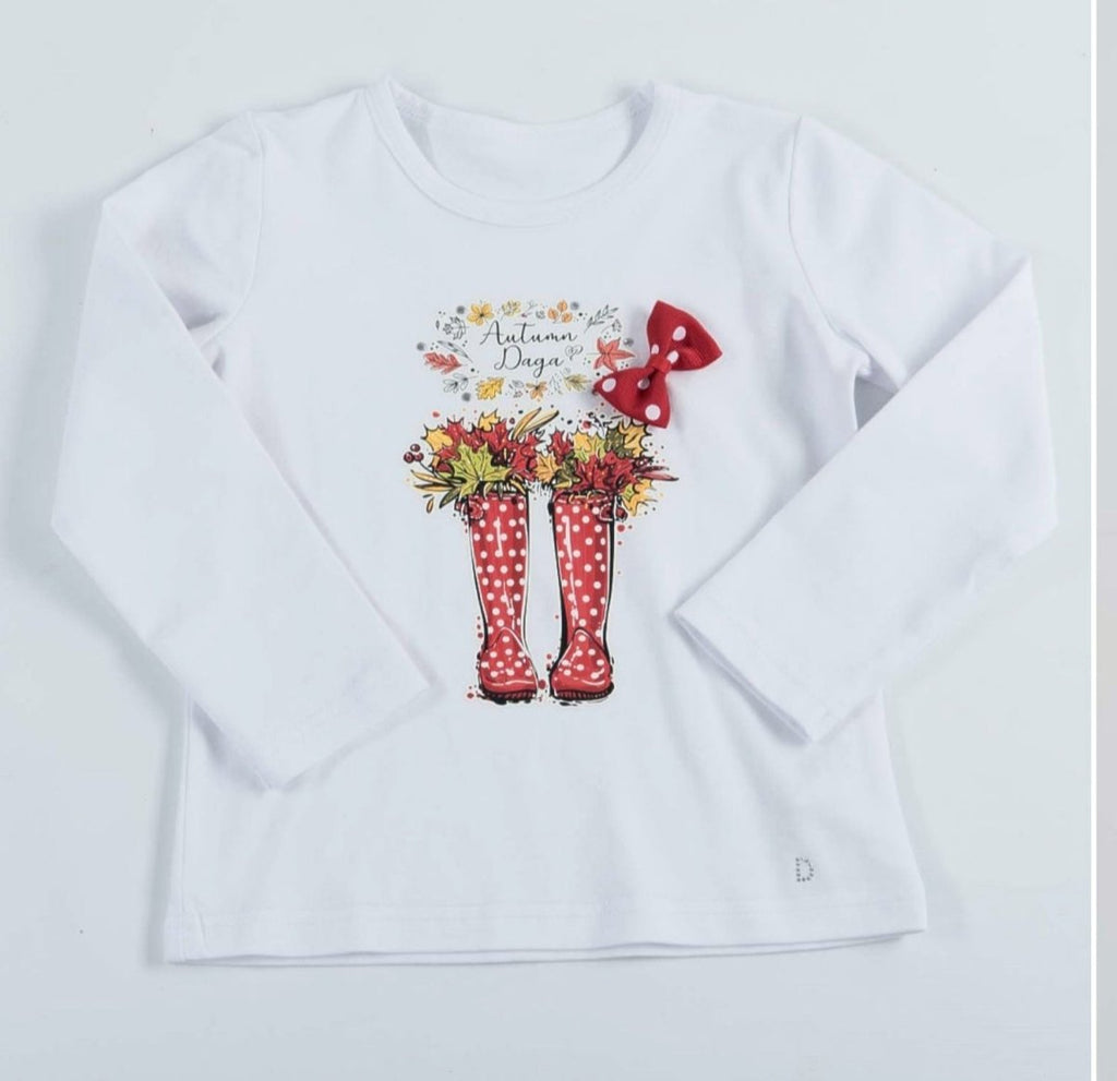 Daga white Wellington long sleeve top