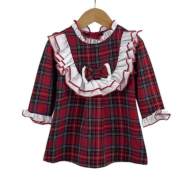 Baby Tartan dress red