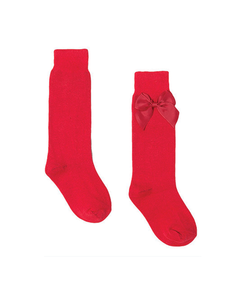 Newness red bow socks