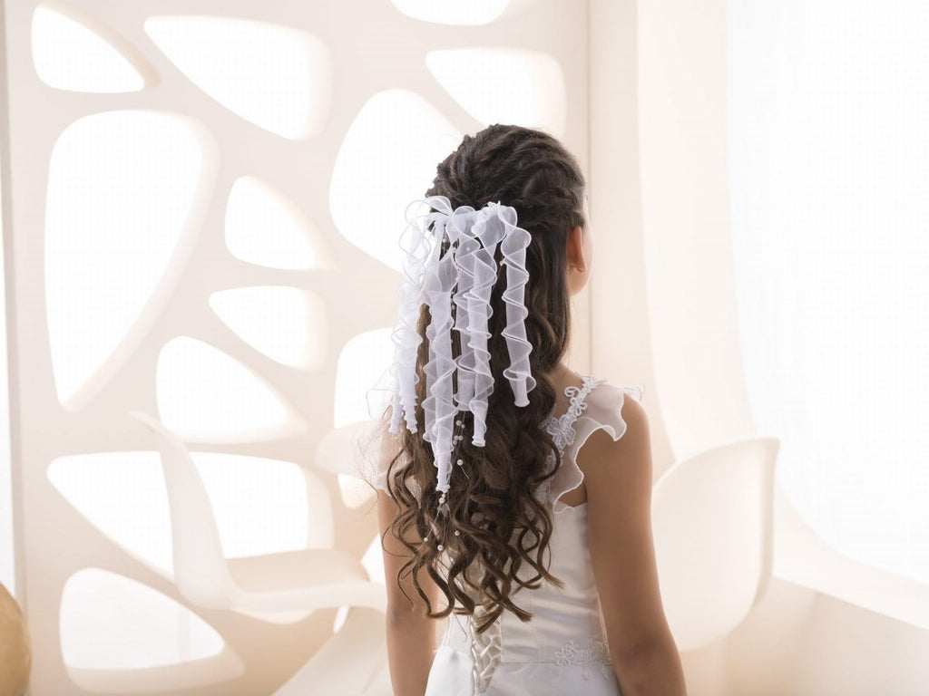 Holy Communion headpiece white