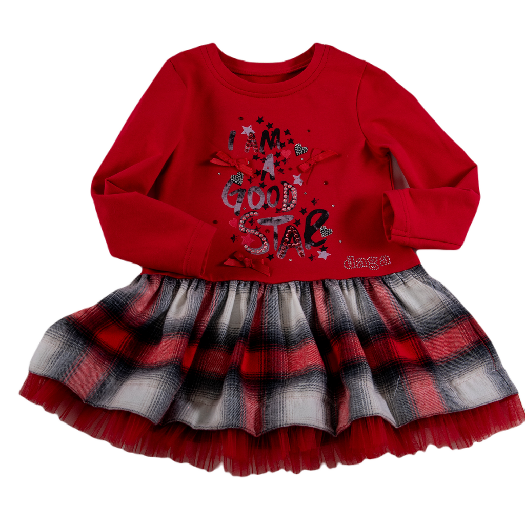 DAGA Not only Christmas Tartan Baby dress