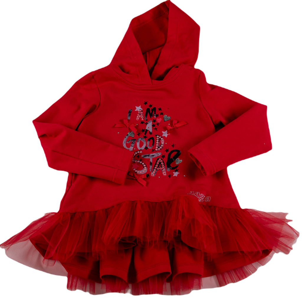 DAGA Not only Christmas Red tulle top and leggings