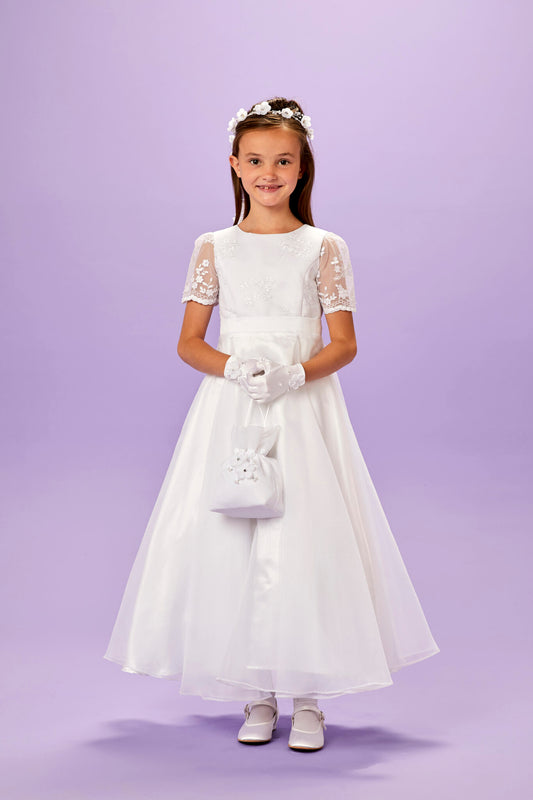 Shannon Short Sleeve Holy Communion Dress