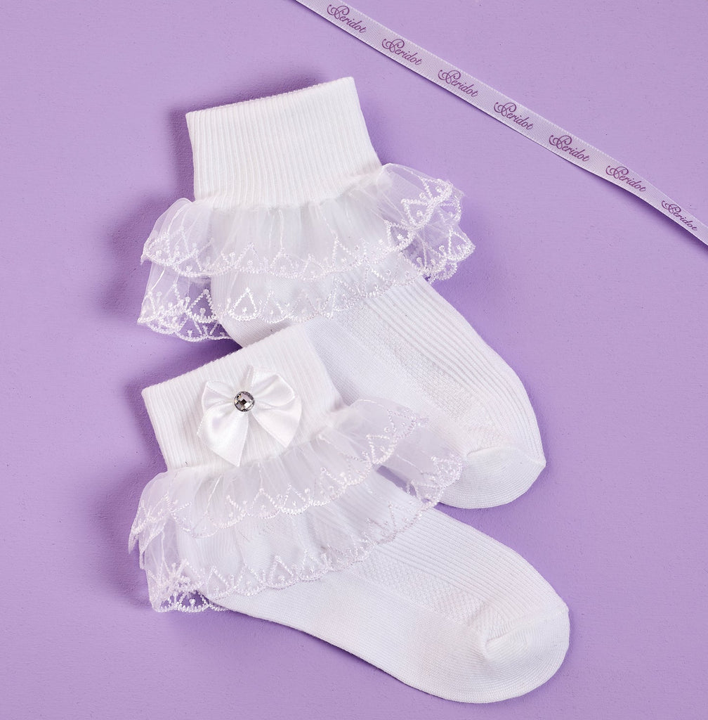 White Holy Communion socks