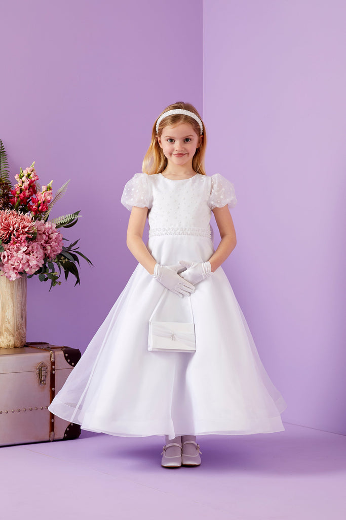 Iva White holy Communion dress