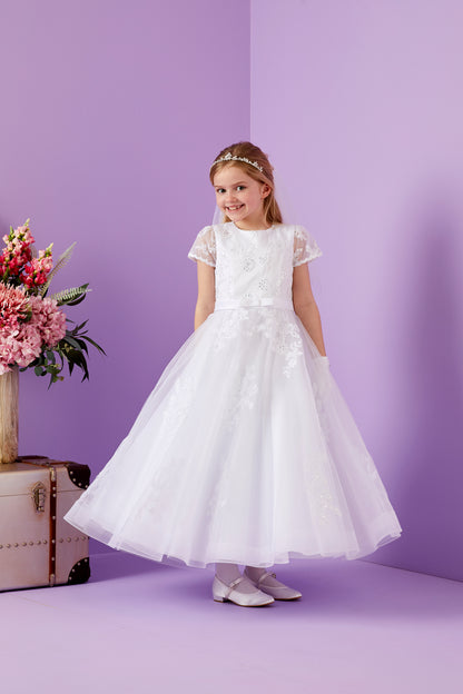 Luna White holy Communion dress