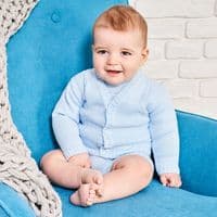Baby blue cable knit cardigan