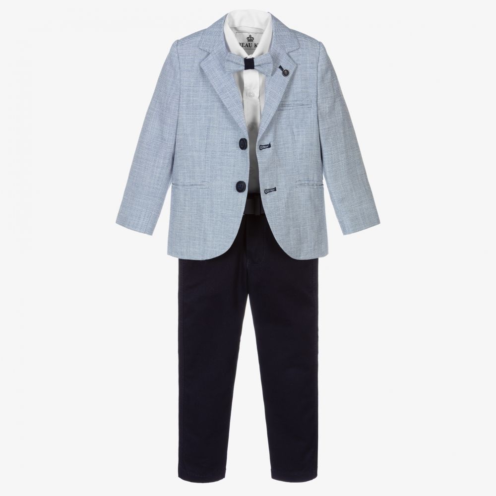 Beau KiD Navy and Blue suit