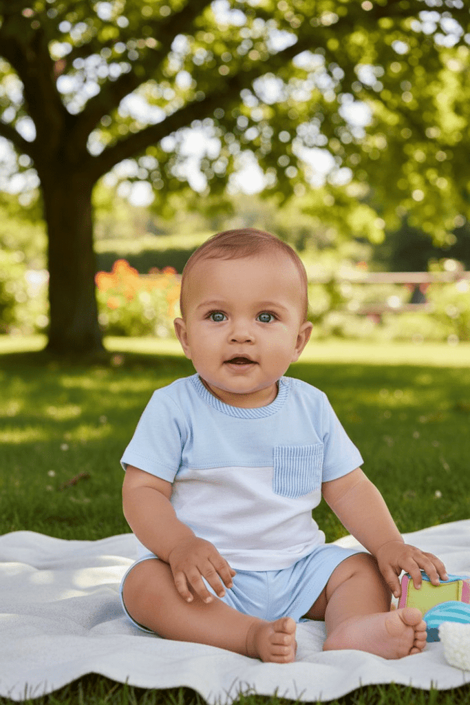 Baby boys shorts set
