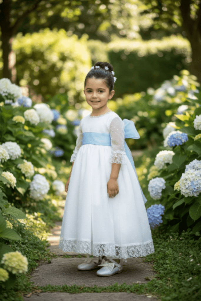 Spanish Ivory Flowergirls dress