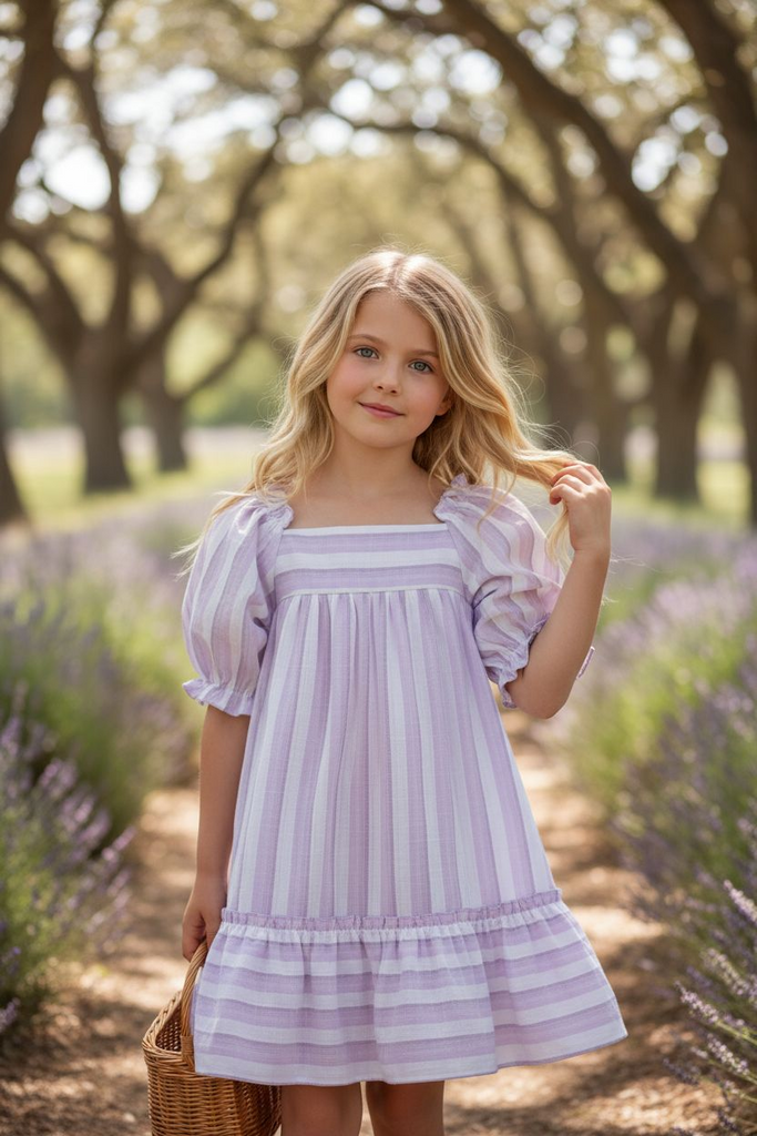 Newness Girls stripped dress