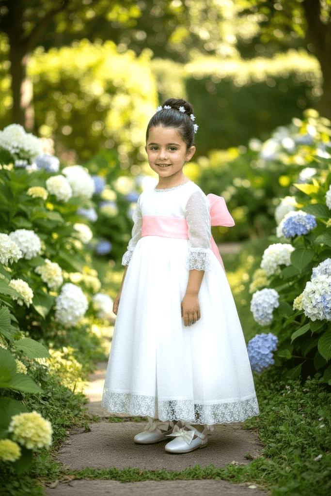 Spanish Ivory Flowergirls dress