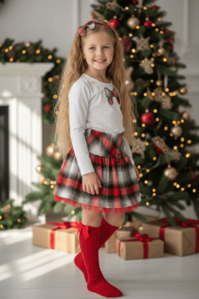 DAGA Not only Christmas skirt and top set
