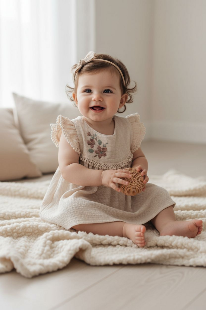 Beige baby dress
