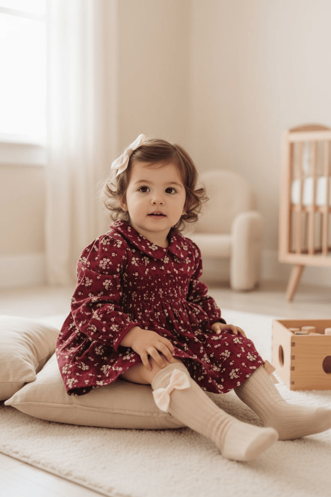 Smocked Autumnal dress