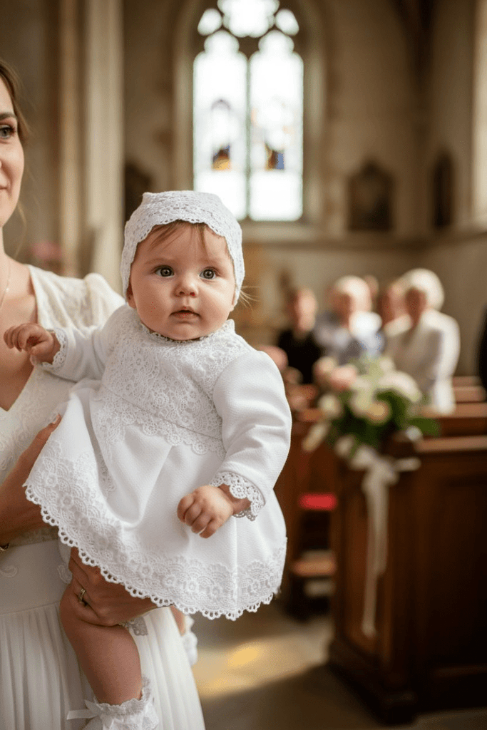 White christening dress