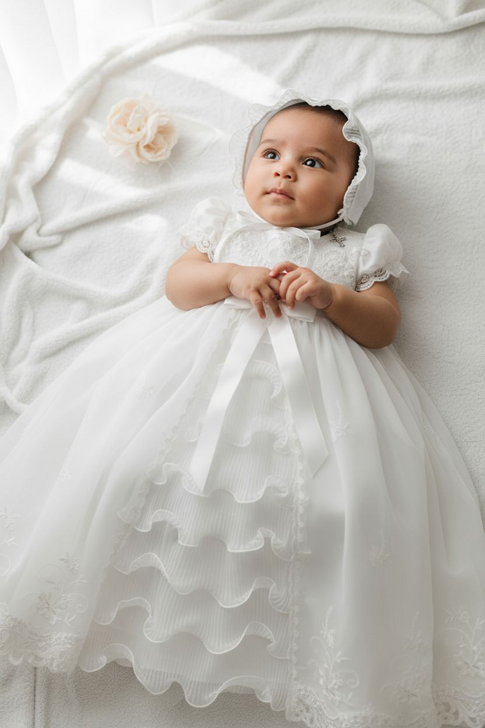 Beau KiD Christening robe white Long