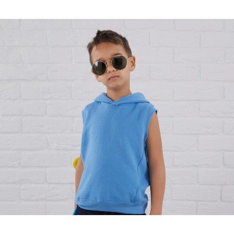 Blue hooded Tank top