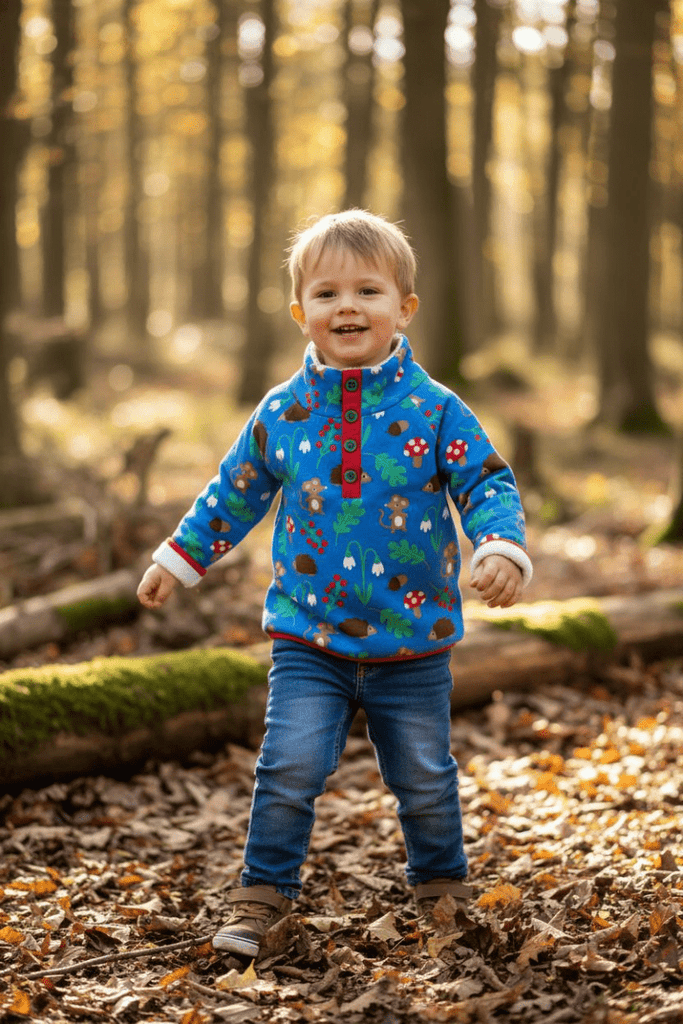 Toby tiger woodland fleece top