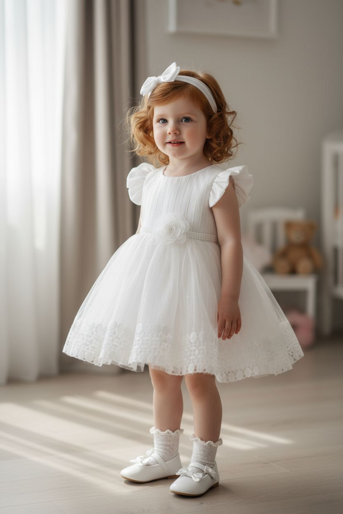 Off White Christening dress