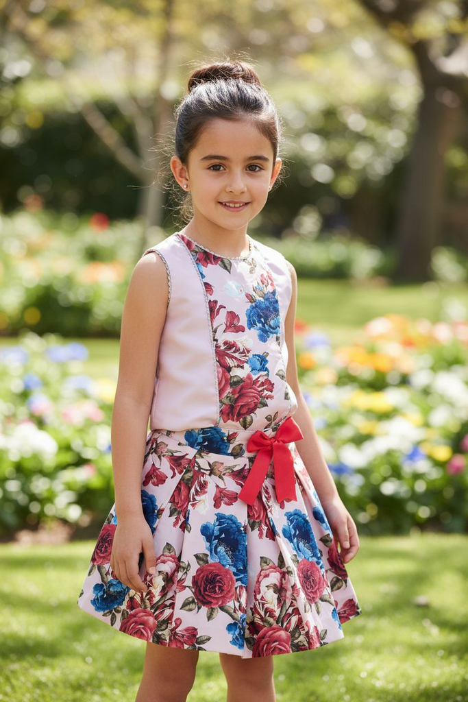 Sonata Floral Top and Skirt set