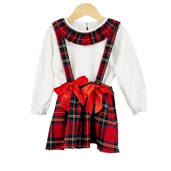 Girls sale tartan pinafore