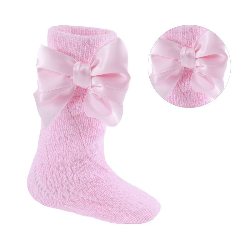 Pink pelerine knee socks