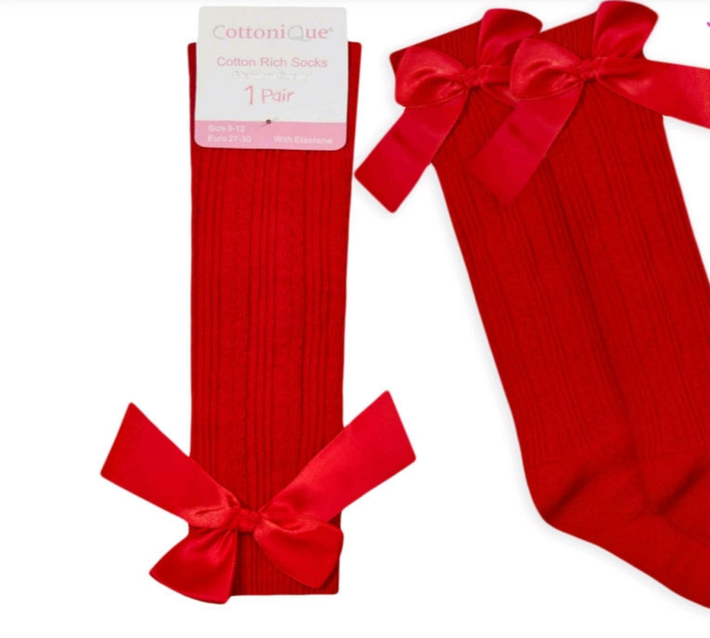 Baby Red bow socks
