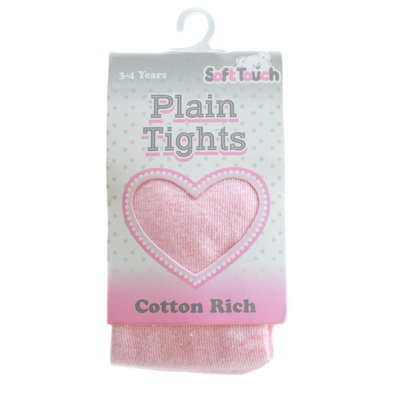 Cotton rich pink tights