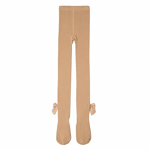 Newness beige bow tights