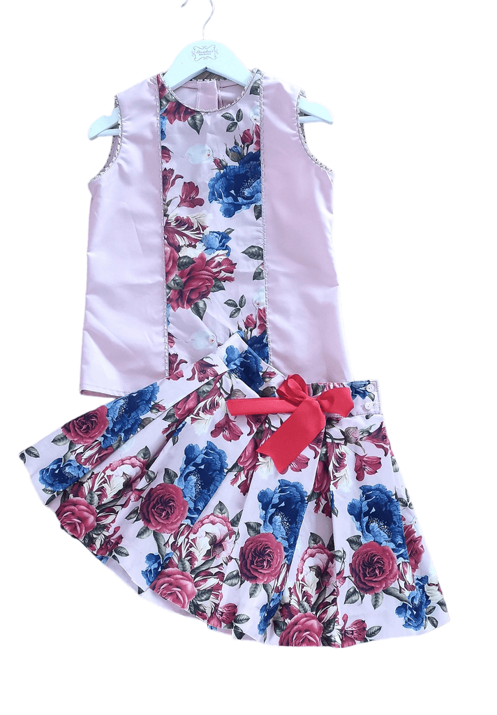 Sonata Floral Top and Skirt set