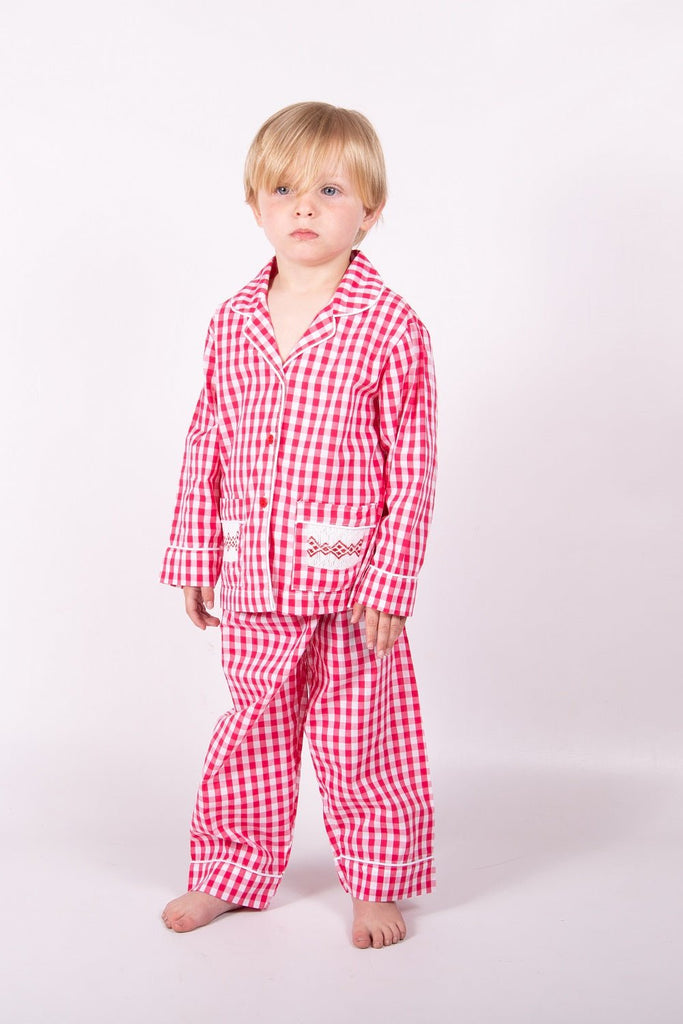 Beau KiD Red Gingham pyjamas